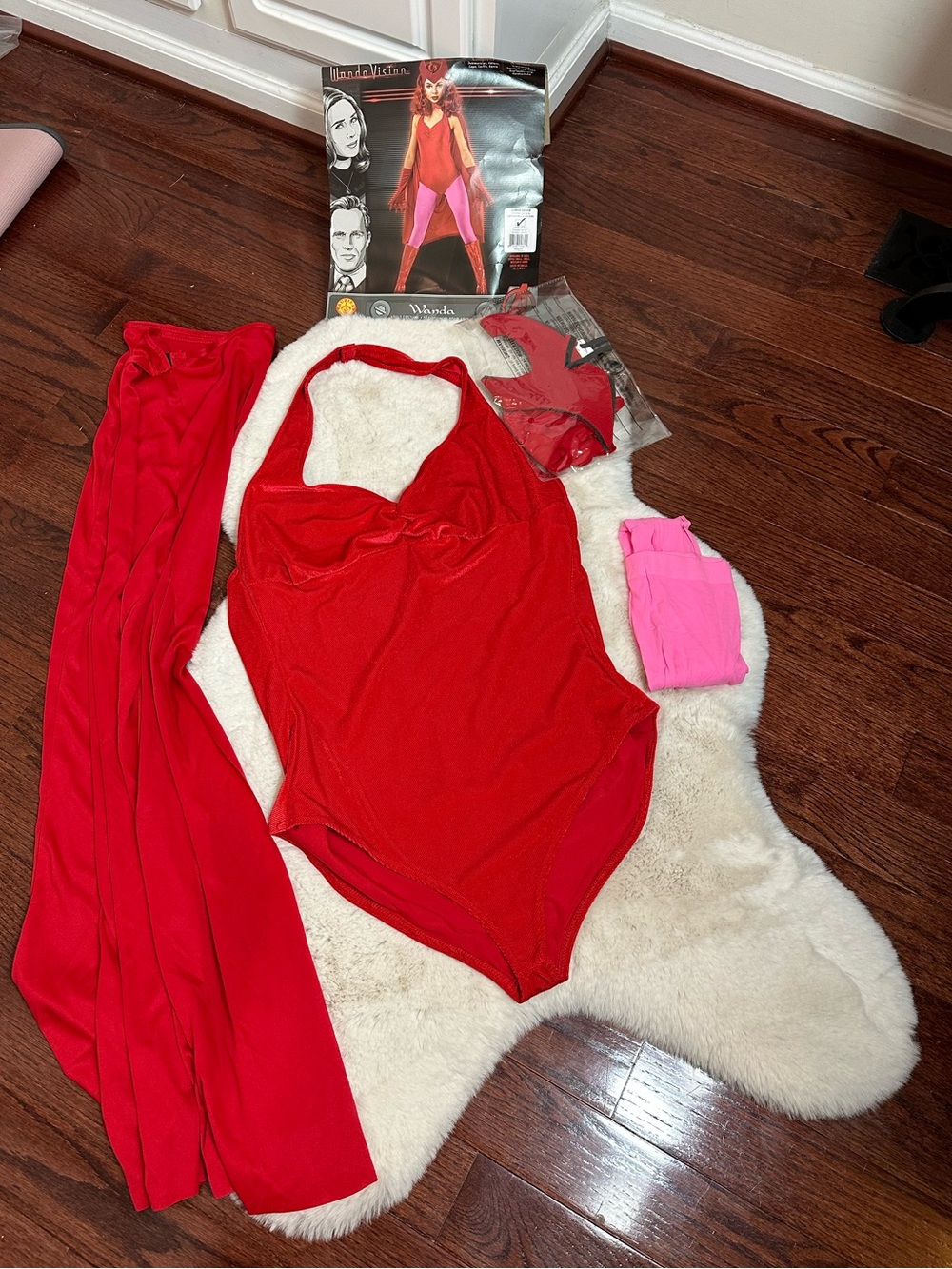 Marvel Wanda Vision Inspired Red and Pink Superhero Costume by Rubies - Picture 4 of 11